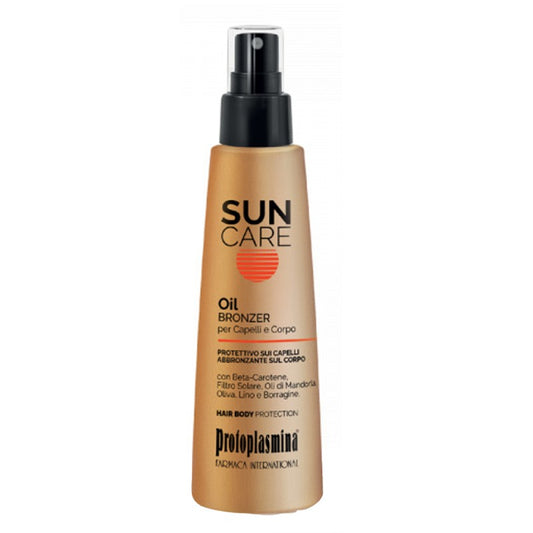 Protoplasmina Sun Care Oil Bronzer 150 ml - olio abbronzante corpo protettivo capelli