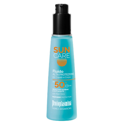 Protoplasmina Sun Care SPF50+ 100ml - fluido solare protezione elevata corpo e capelli