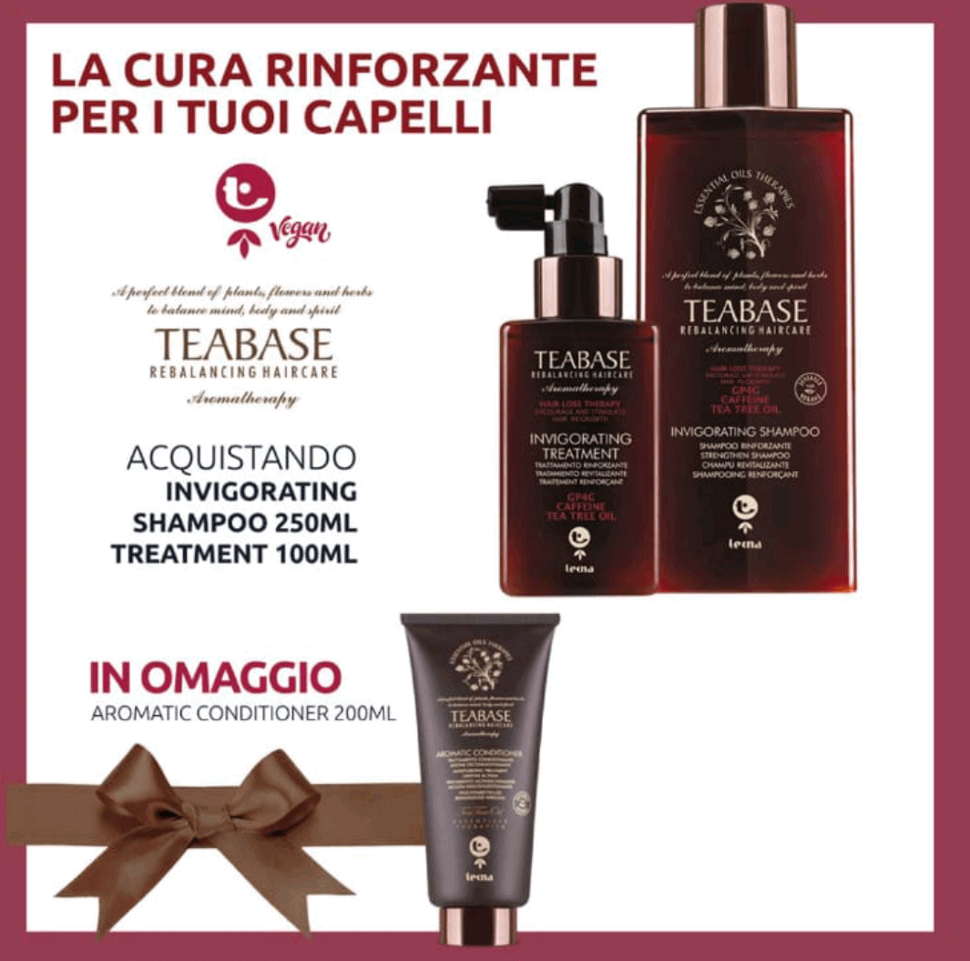 Tecna Teabase Rinforzante Anticaduta + omaggio conditioner e beauty case