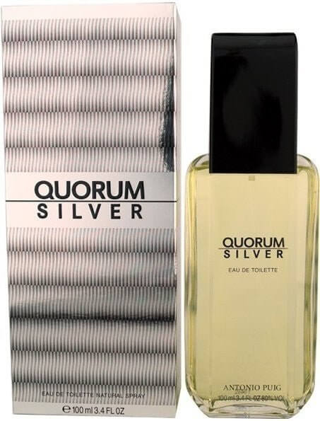 Antonio Puig Quorum Silver Eau De Toilette 100ml Spray - Luxuryhaircenter