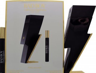 Carolina Herrera Bad Boy Gift Set 100ml EDT + 10ml EDT - Luxuryhaircenter