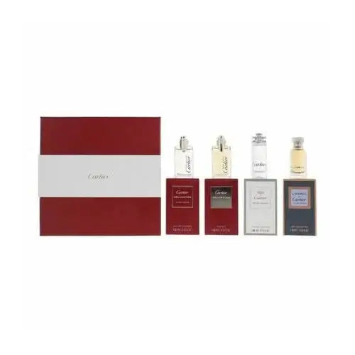 Cartier Miniatures For Men Gift Set 5ml L'Envol de Cartier EDP + 5ml Eau De Cartier EDT + 4ml Declaration EDT + 4ml Declaration EDP - Luxuryhaircenter