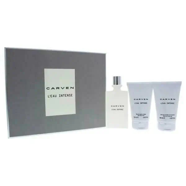 Carven L'Eau Intense Set Regalo 100ml EDT + 100ml Aftershave Balm + 100ml Gel Doccia - Luxuryhaircenter