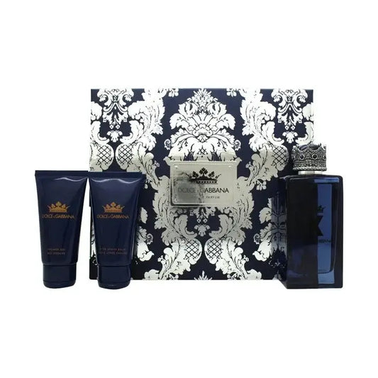 Dolce & Gabbana K Gift Set 100ml EDP + 50ml After Shave Balm + 50ml Shower Gel - Luxuryhaircenter