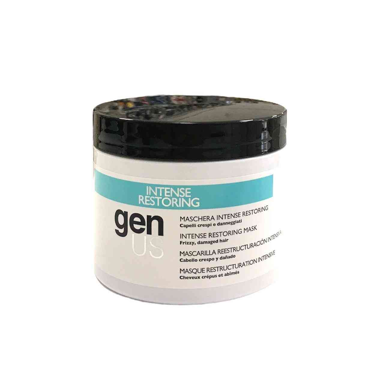 GENUS MASCHERA ANTICRESPO, IDEALE PER CAPELLI DANNEGGIATI 500ML - Luxuryhaircenter