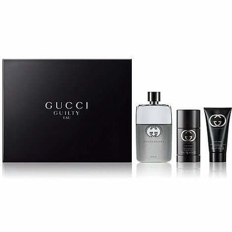 Gucci Guilty Pour Homme Confezione Regalo 90ml EDT Spray + 75ml Deodorante Stick + 50ml Gel Doccia - Luxuryhaircenter