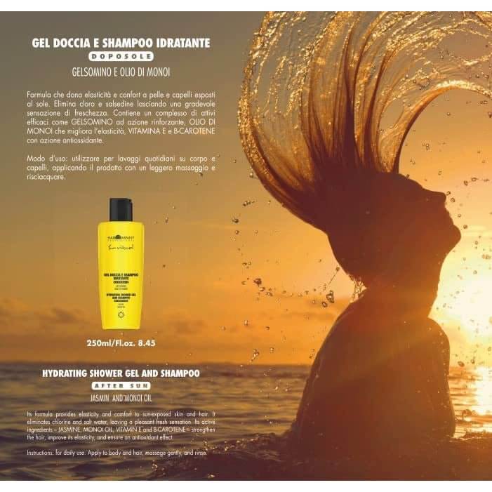 Hair Company • Linea Solari con REGALO •Gel And Shampoo 250ml • Regenerating Hair Mask 200ml • Protective Fluid 150ml - Luxuryhaircenter