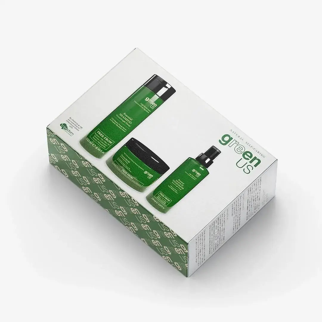 Kit Essential GreenUS 3 Pzs (Shampoo, Maschera, Conditioner) - Luxuryhaircenter